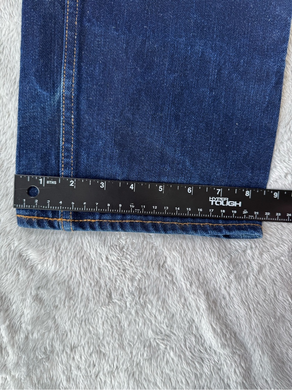 Brave Star USA Made Selvage Denim Jeans 34 Dark Wash Button Fly - Picture 15 of 15